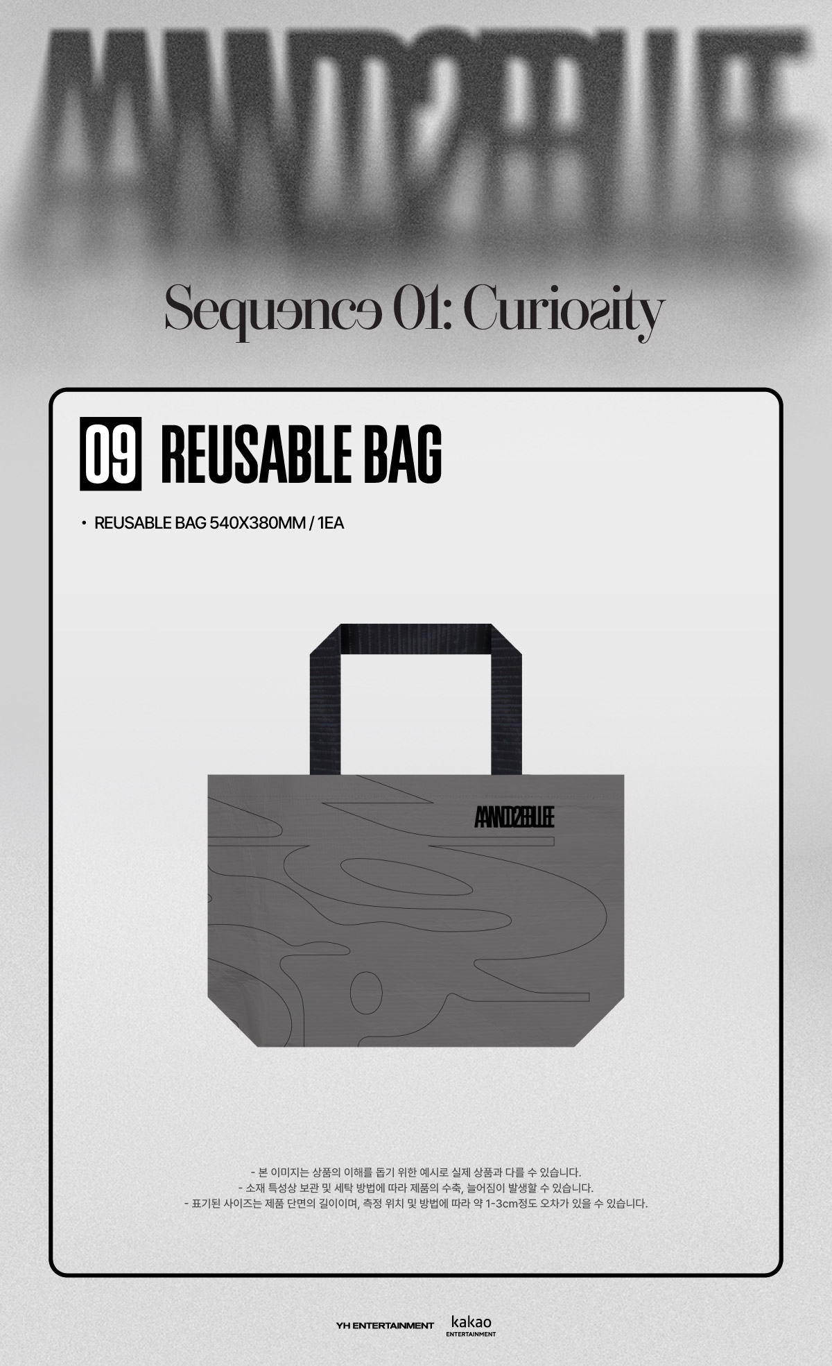 AND2BLE Sequence 01: Curiosity Goods - REUSEABLE BAG kpoptown.com